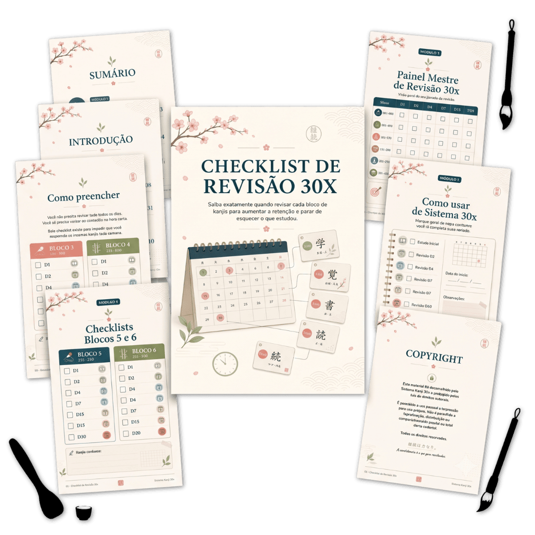 Bônus 1 — Checklist de Revisão 30x
